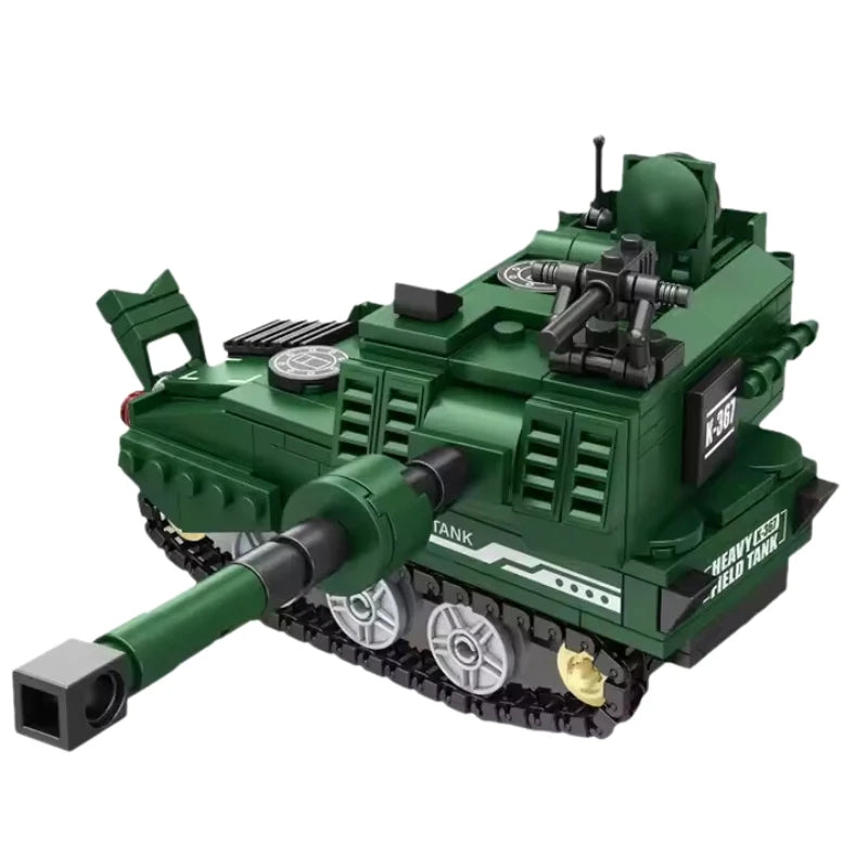 DIY Military Fighter Tank Brick Set - 324Pcs