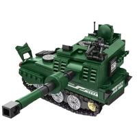 Thumbnail for DIY Military Fighter Tank Brick Set - 324Pcs