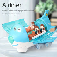 Thumbnail for Battery Operated Airliner Toy With Light & Sound - Blue