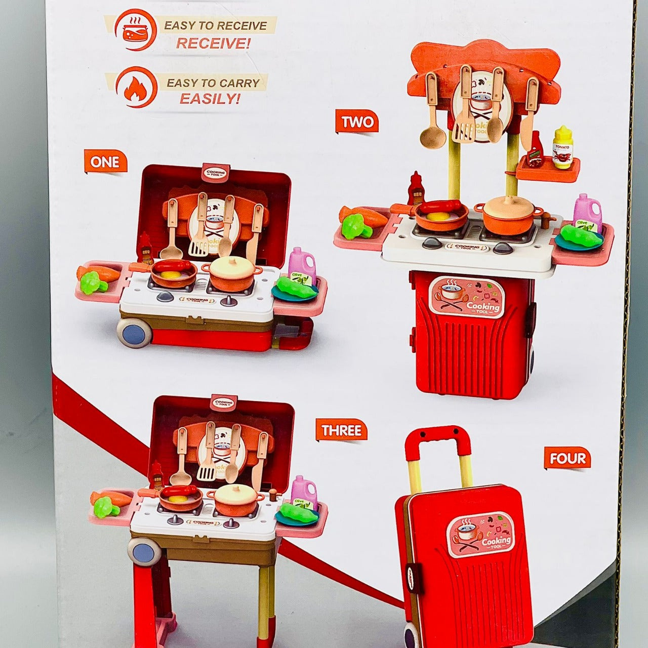 4 in 1 Kitchen Suitcase Toy Set