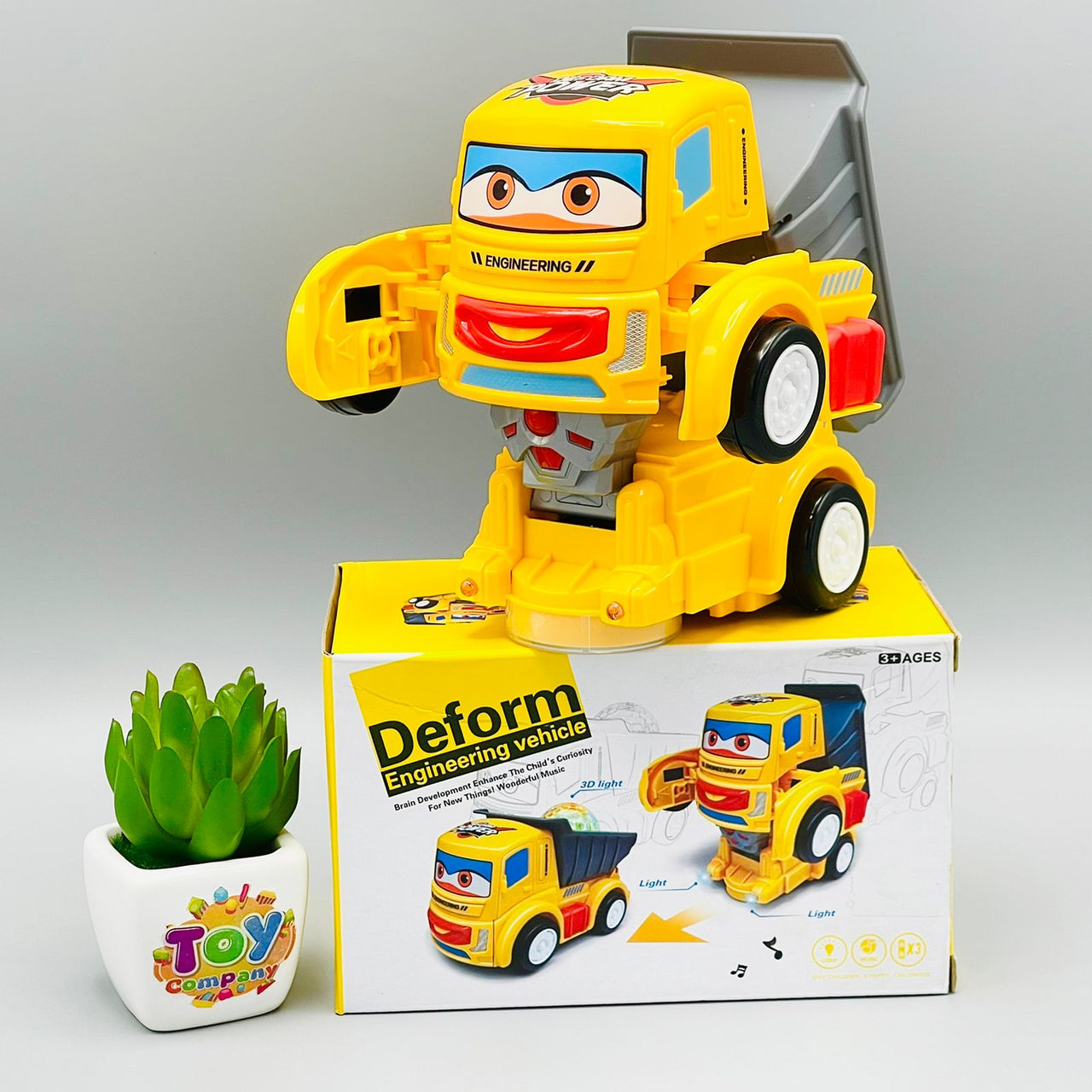 Robot Deform Engineering Construction Truck