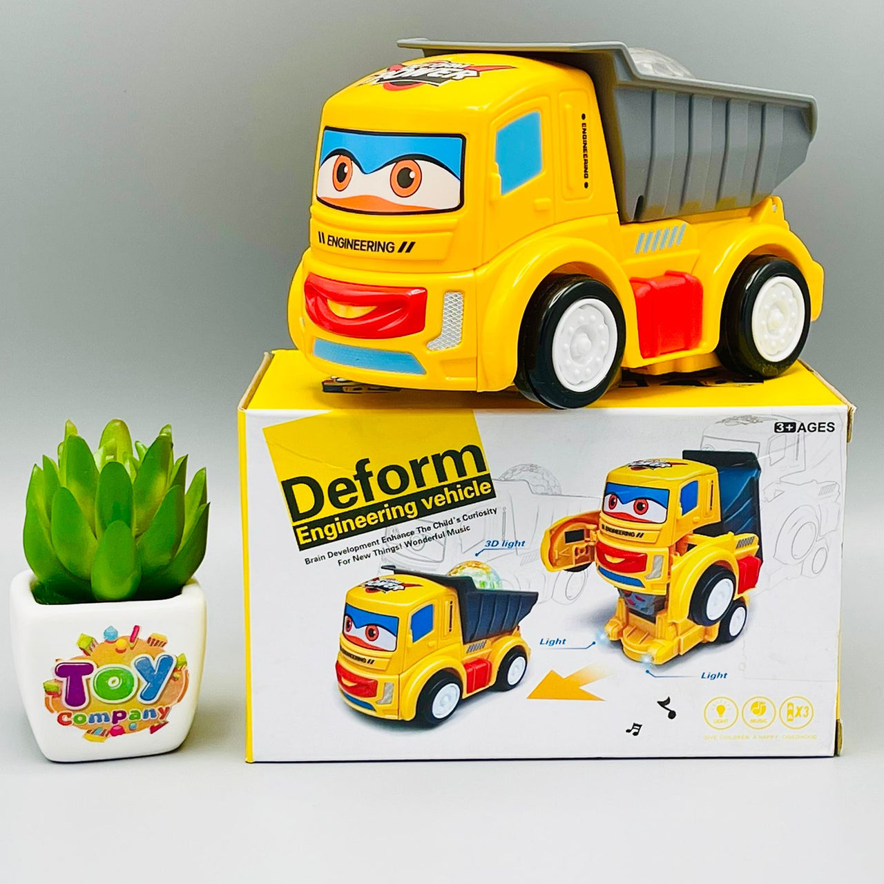 Robot Deform Engineering Construction Truck