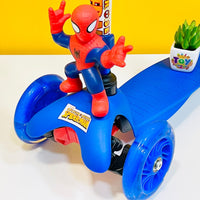 Thumbnail for 3 Wheels Spider-Man Scooter with Lights - Blue