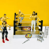 Thumbnail for Wrestling Ring With 4 Wrestling Characters & Accessories