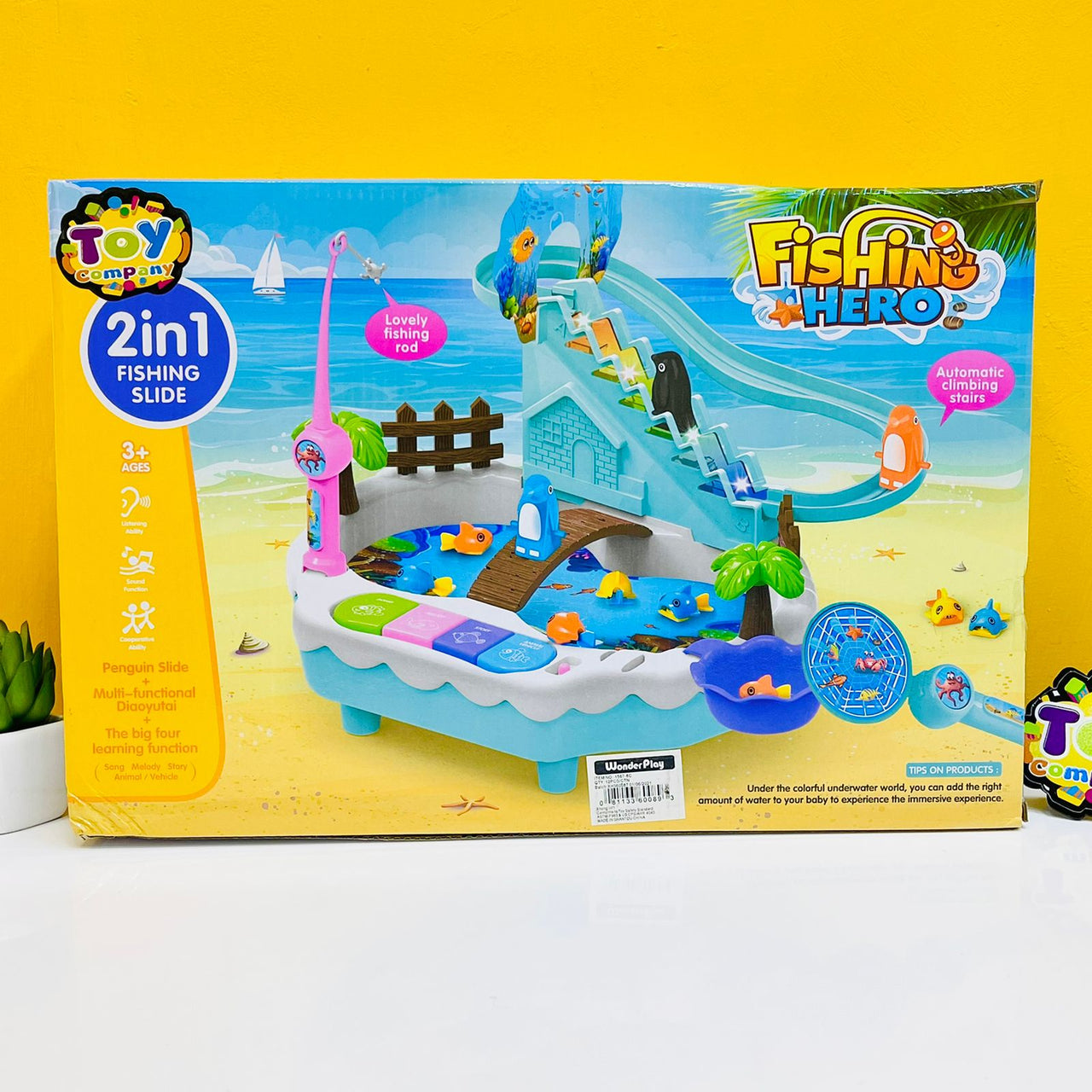 2 In 1 Penguin Slides Fishing Platform – Toy Company