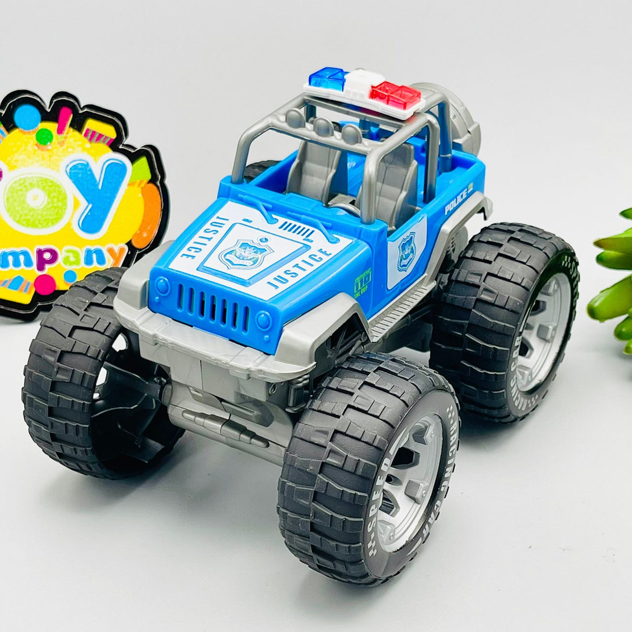 1:28 Inertial Power Police Off-Road Jeep - Plastic