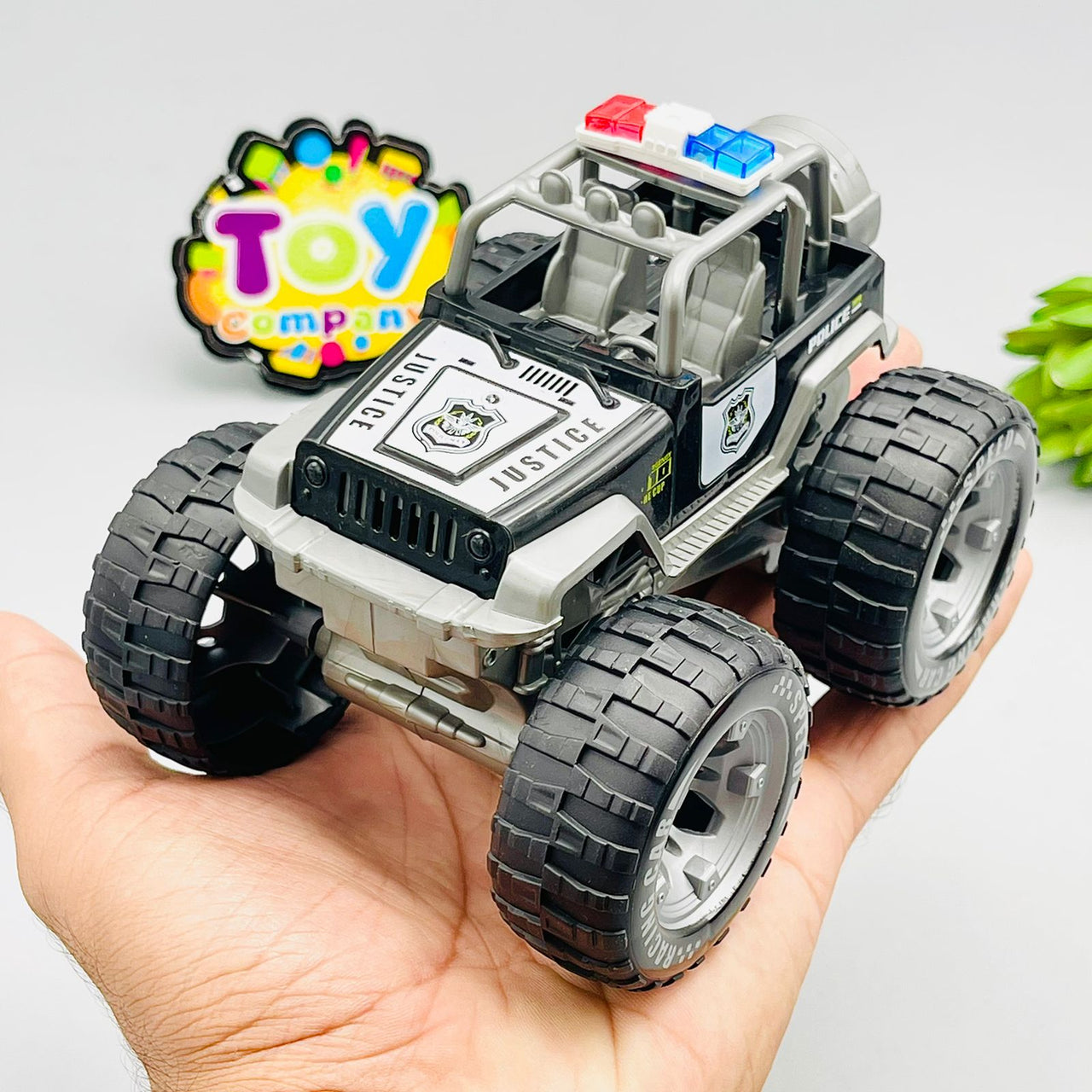 1:28 Inertial Power Police Off-Road Jeep - Plastic