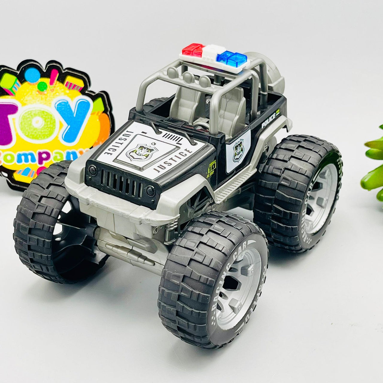 1:28 Inertial Power Police Off-Road Jeep - Plastic