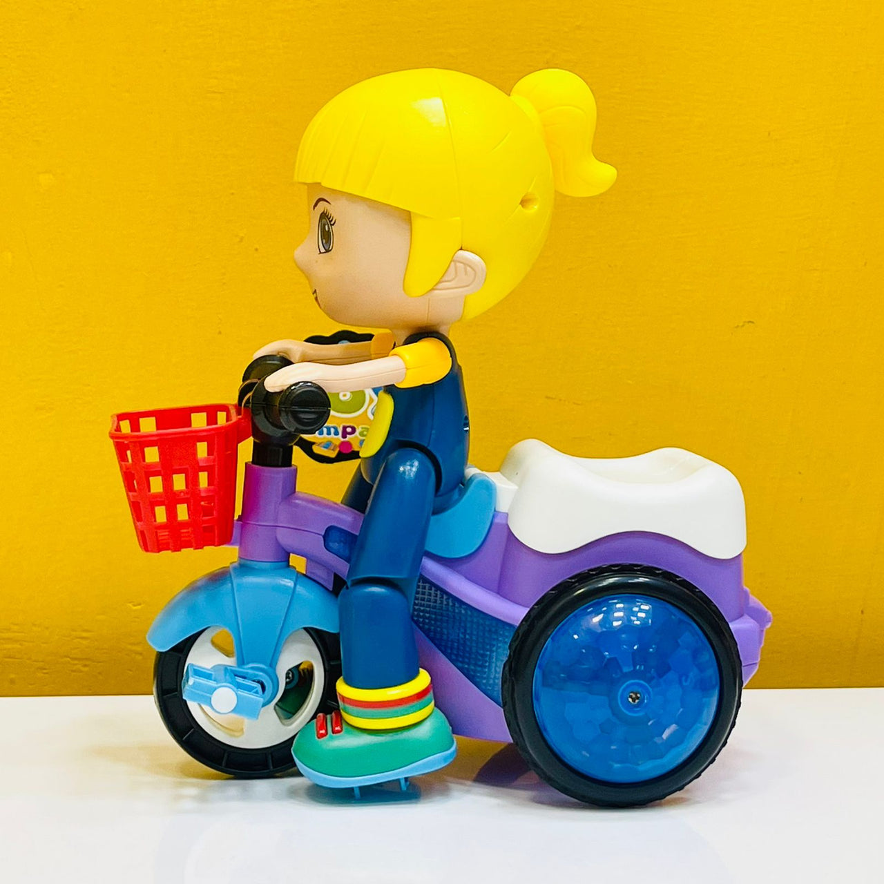 Girl Stunt Tricycle Model Toy Car