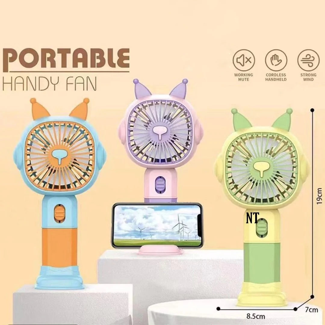 Rechargeable & Portable Handy Fan With Base