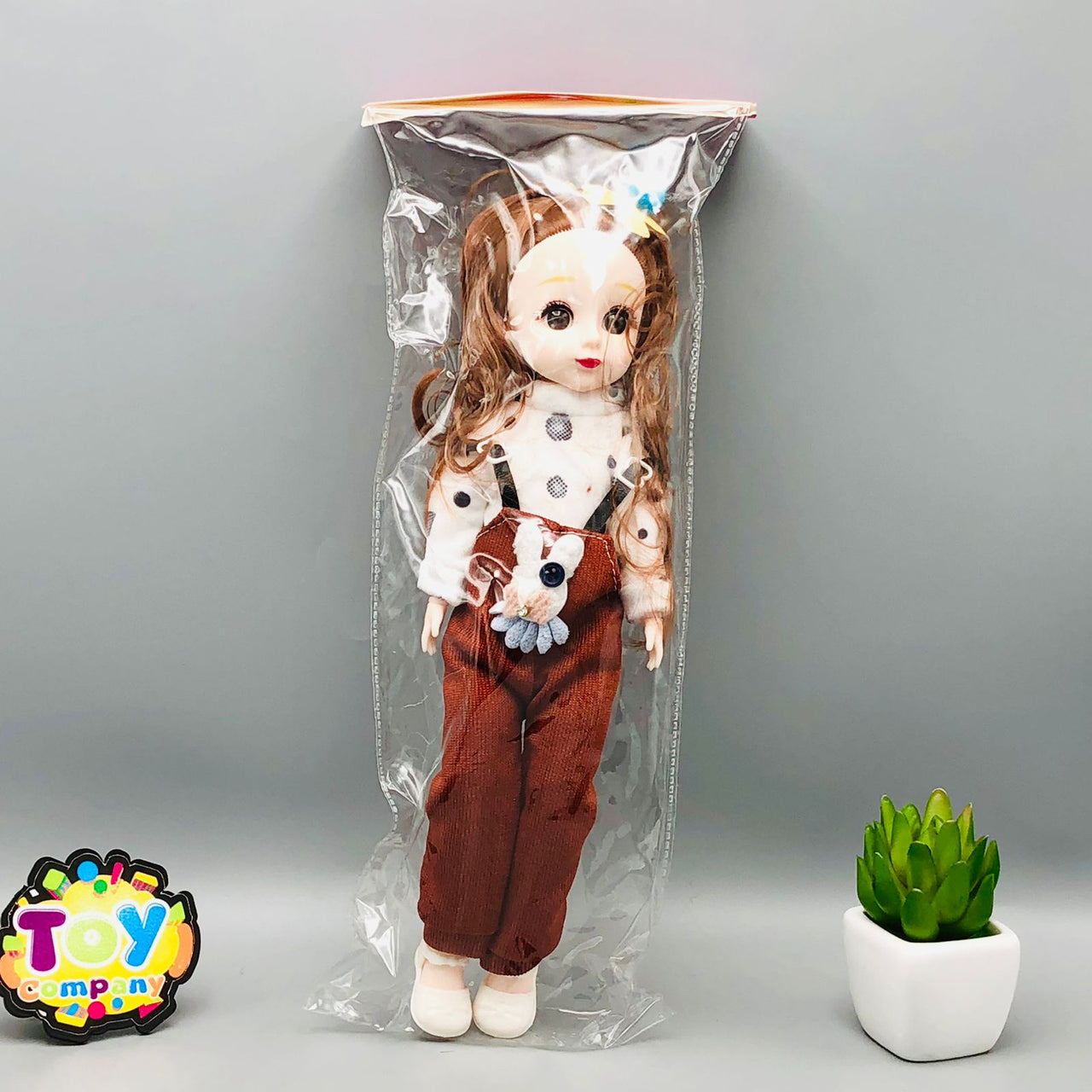 11* Inches Premium Movable Joints Doll With Transparent Packaging