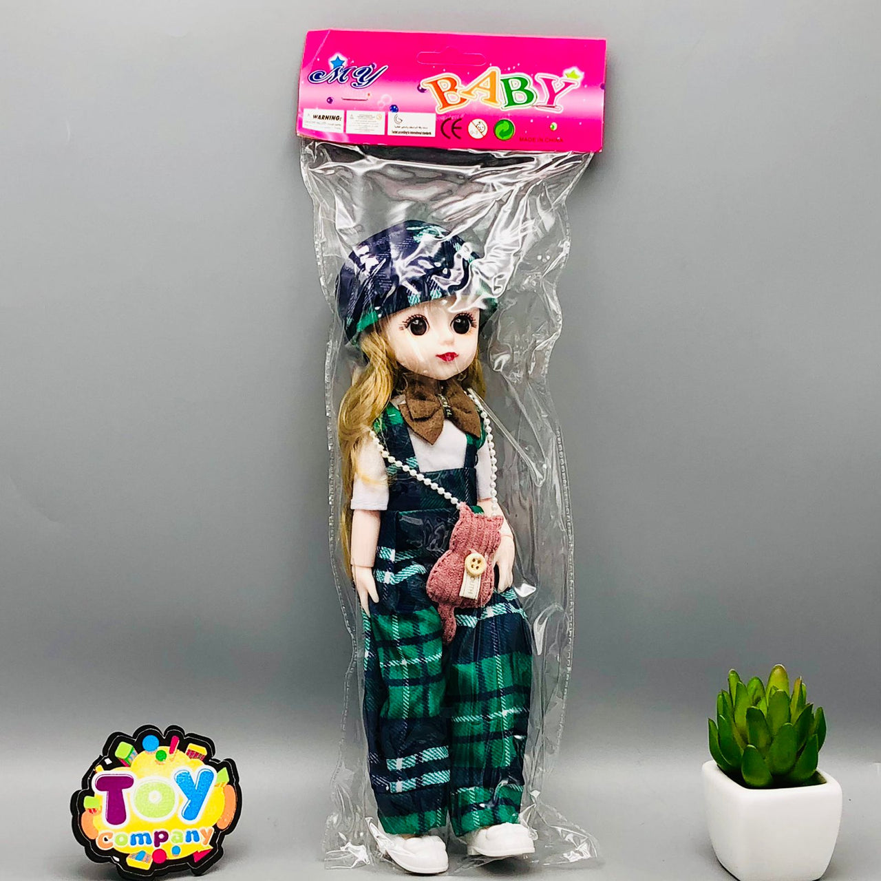 11* Inches Premium Movable Joints Doll With Transparent Packaging