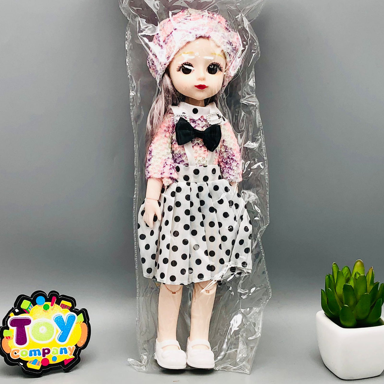 11* Inches Premium Movable Joints Doll With Transparent Packaging