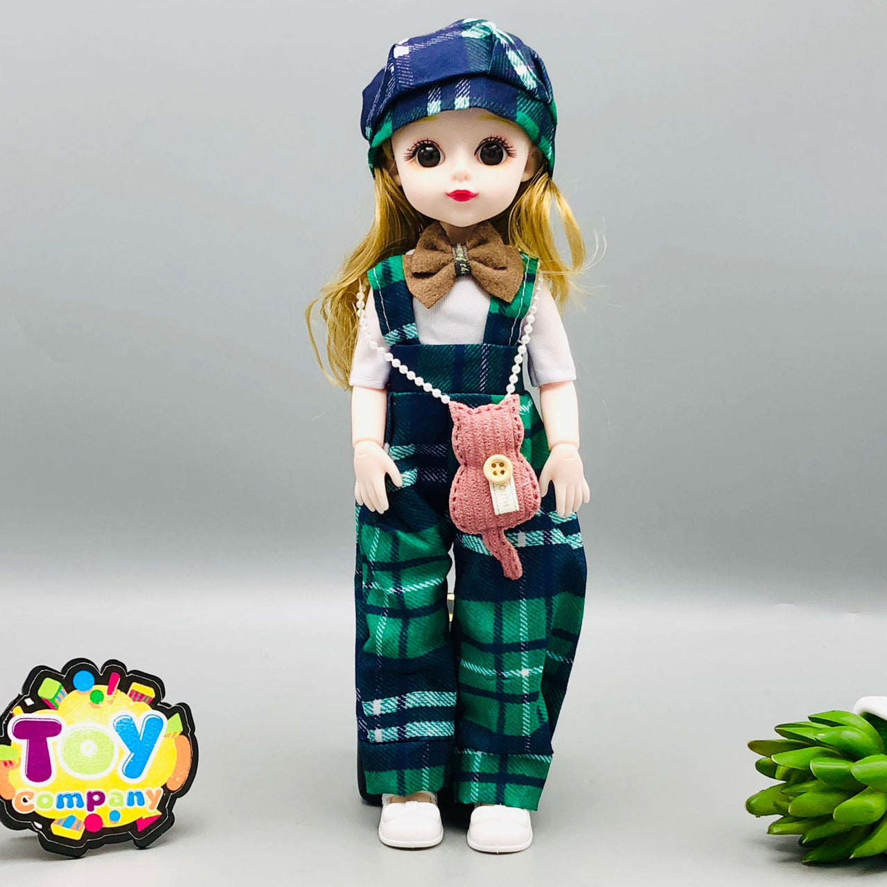 11* Inches Premium Movable Joints Doll With Transparent Packaging