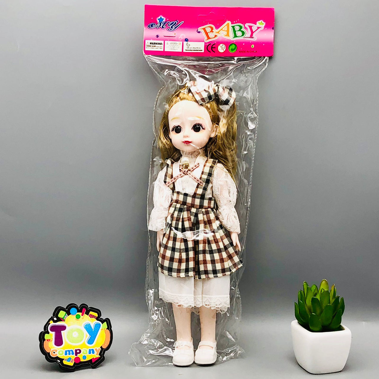 11* Inches Premium Movable Joints Doll With Transparent Packaging