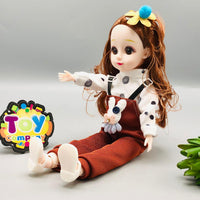 Thumbnail for 11* Inches Premium Movable Joints Doll With Transparent Packaging