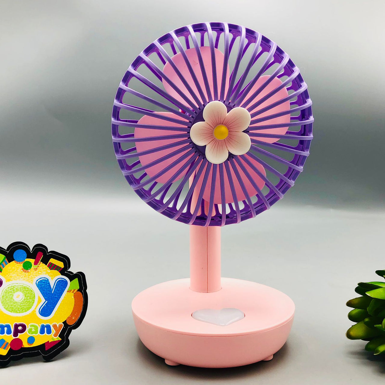 Rechargeable Night Light Mini Desktop Fan