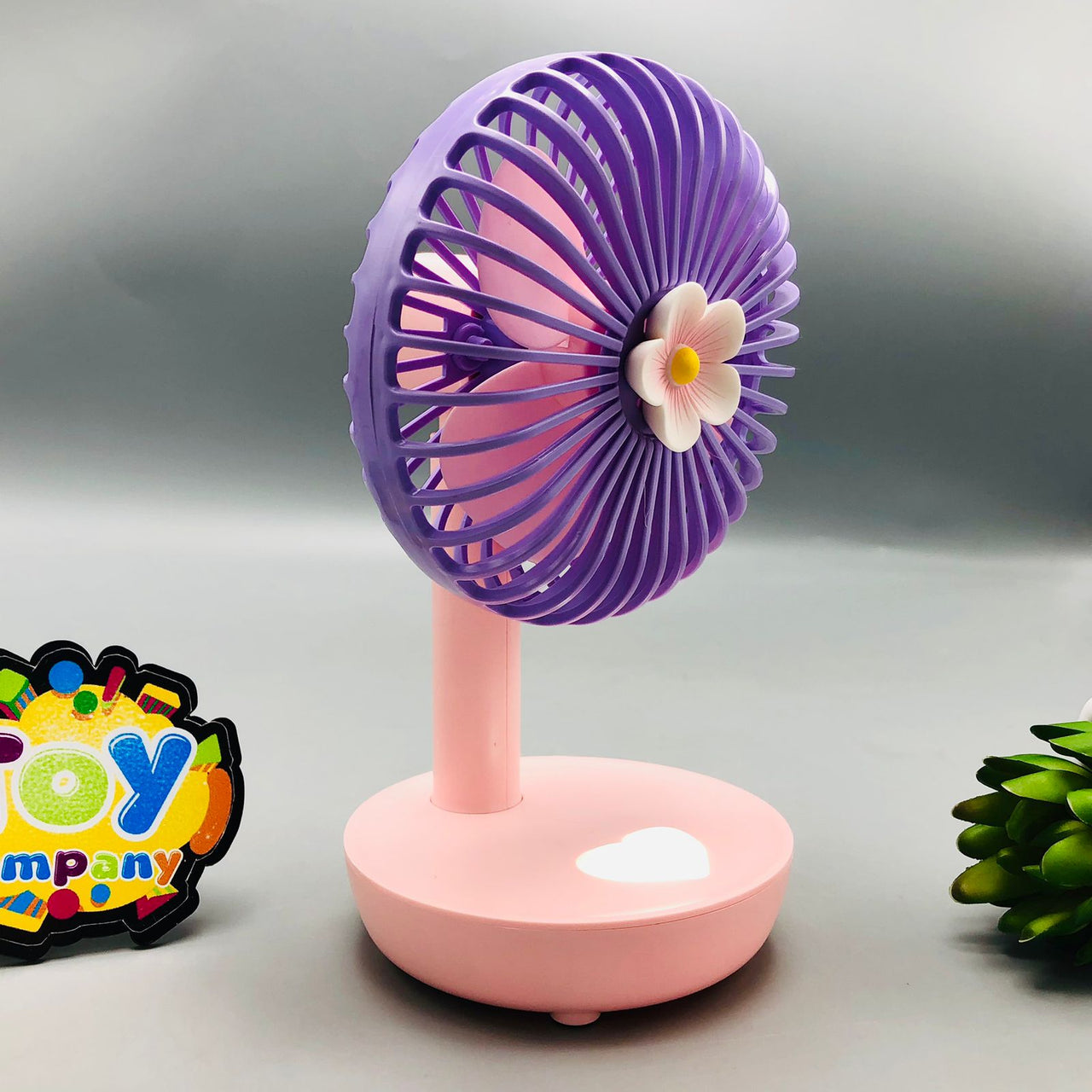 Rechargeable Night Light Mini Desktop Fan