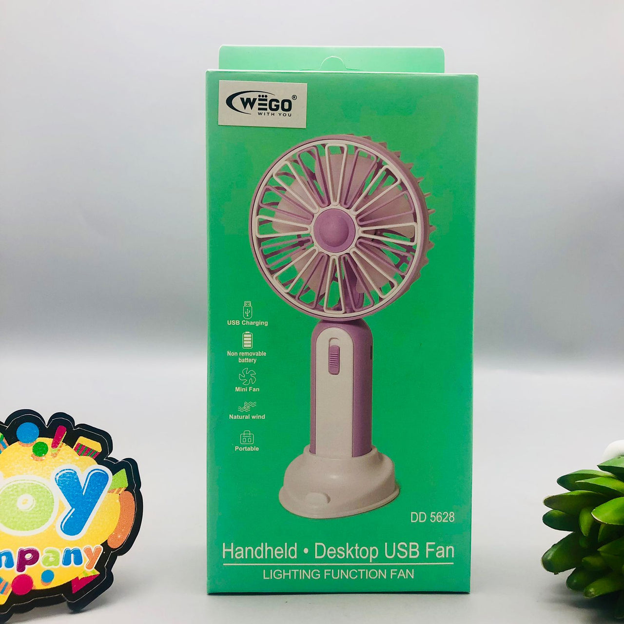Mini Handheld & Desktop Lighting Function Fan