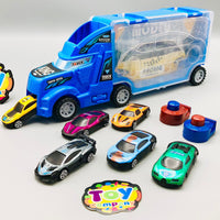 Thumbnail for ABS Inertial Car Carrier Truck With 6Pcs Cars