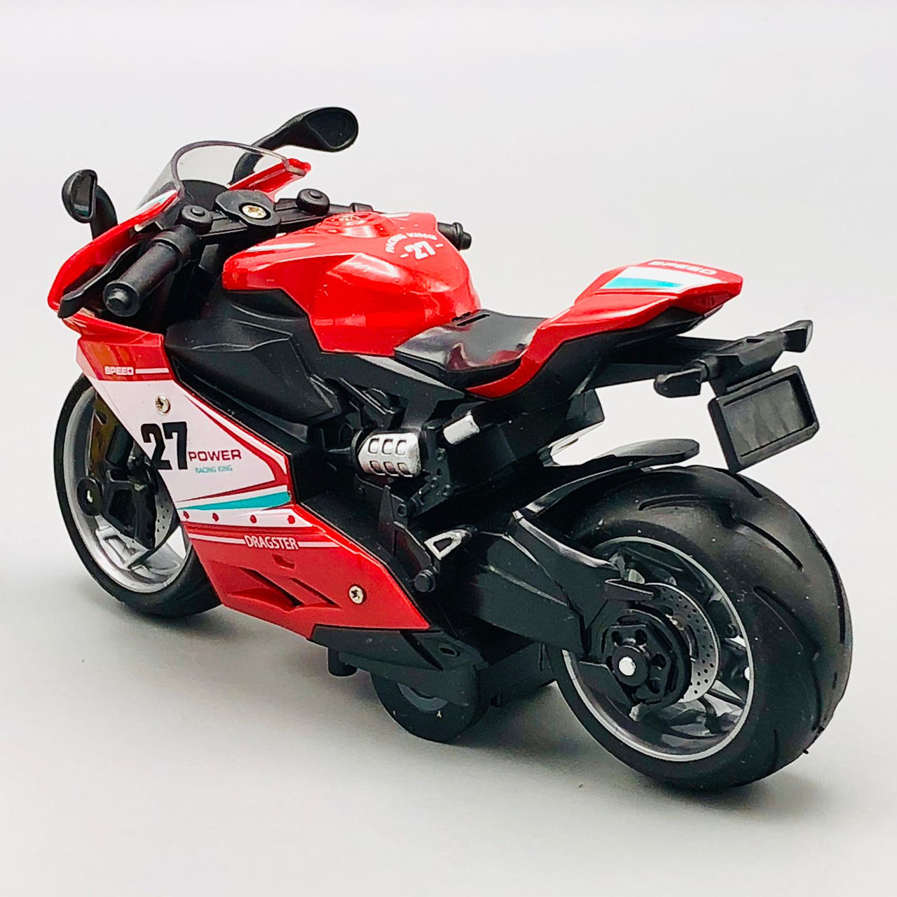 1:12 Diecast Pullback High Speed Model Bike - 1Pc