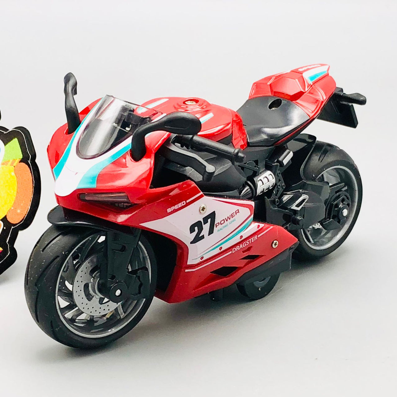 1:12 Diecast Pullback High Speed Model Bike - 1Pc