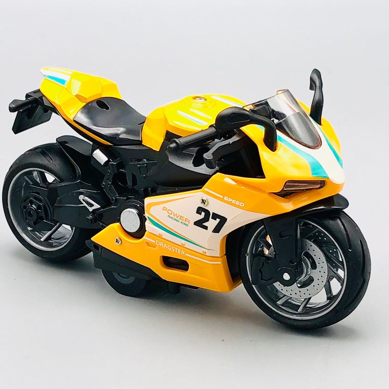 1:12 Diecast Pullback High Speed Model Bike - 1Pc