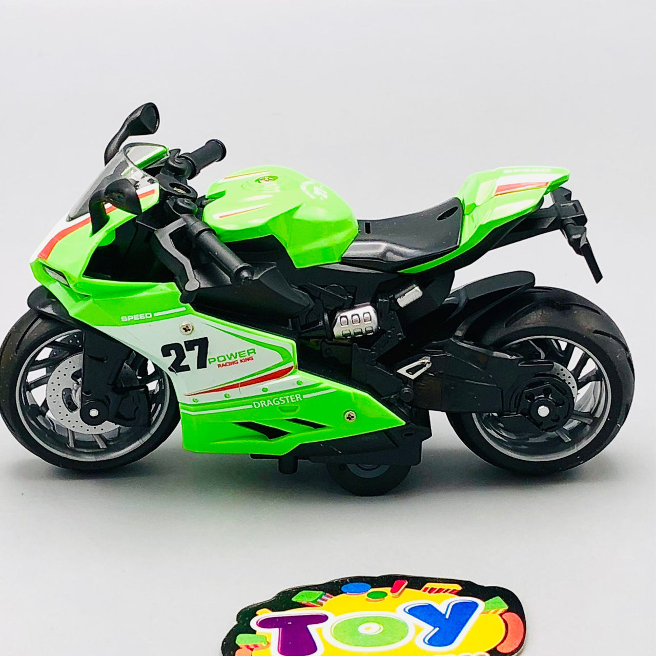 1:12 Diecast Pullback High Speed Model Bike - 1Pc