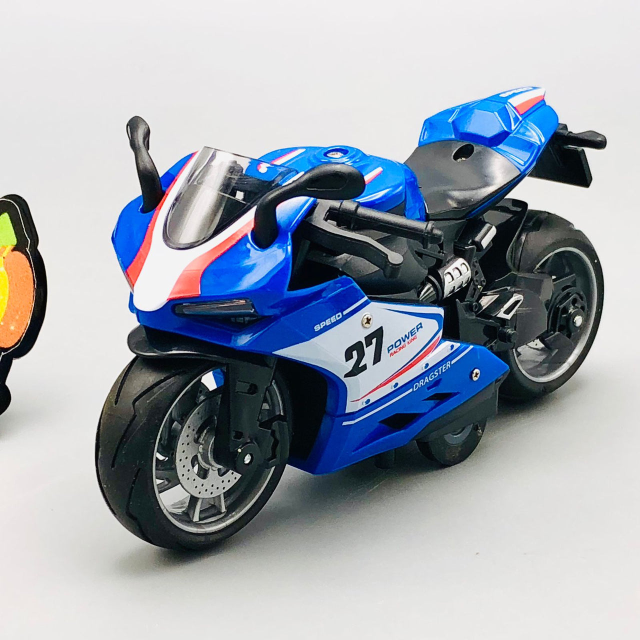 1:12 Diecast Pullback High Speed Model Bike - 1Pc