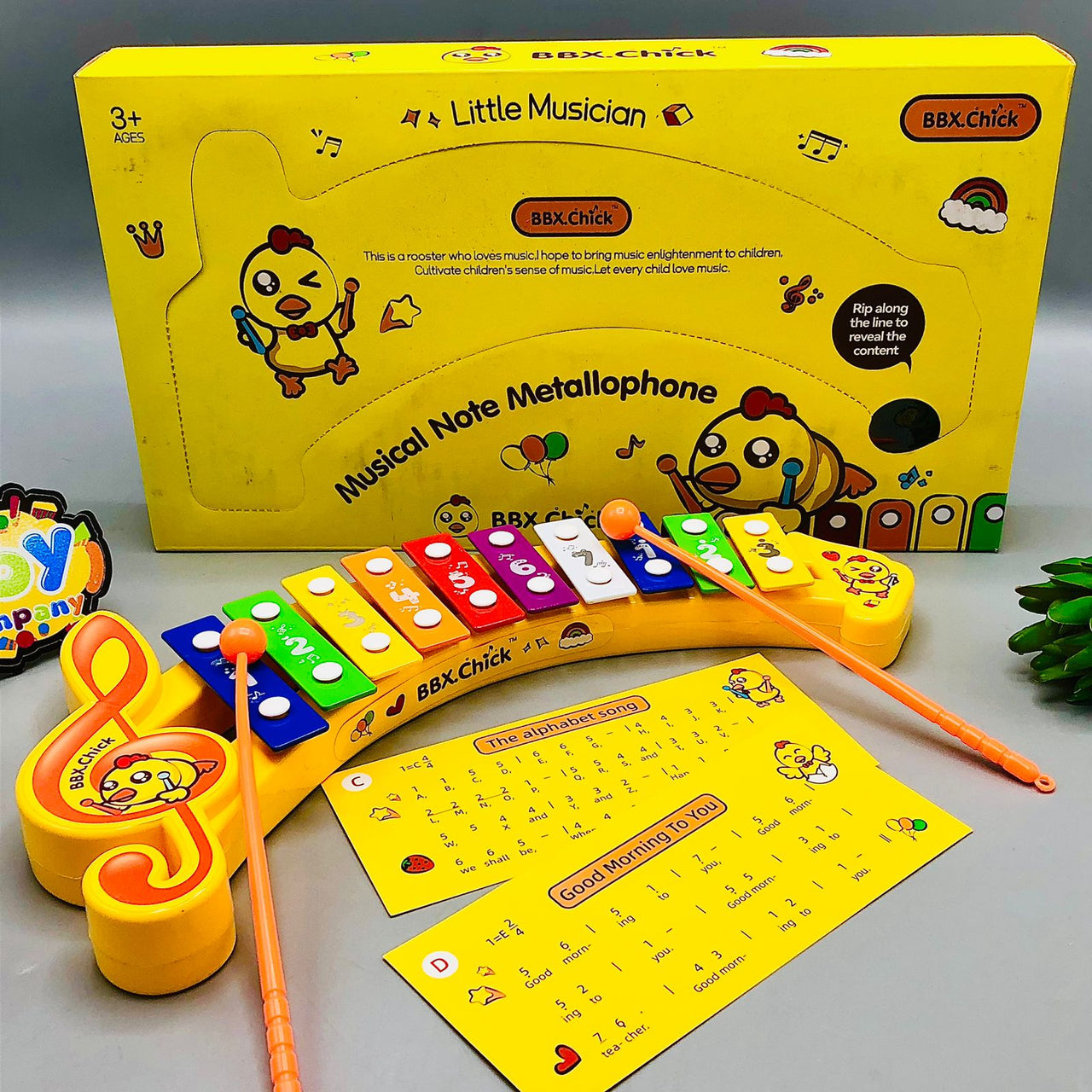 Musical Xylophone Hand-Knock Toy For Kids