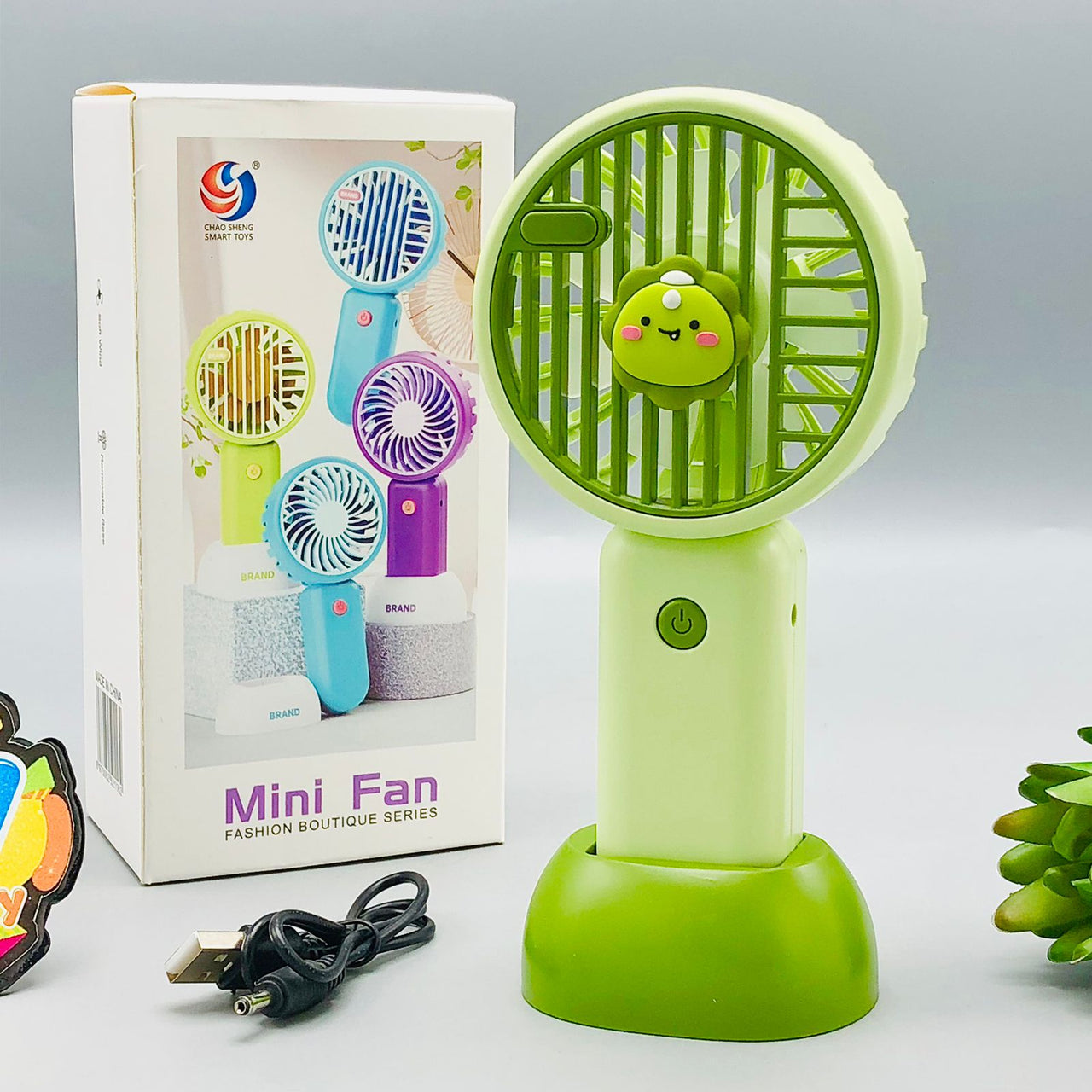 Rechargeable Fashion Boutique Fan With USB