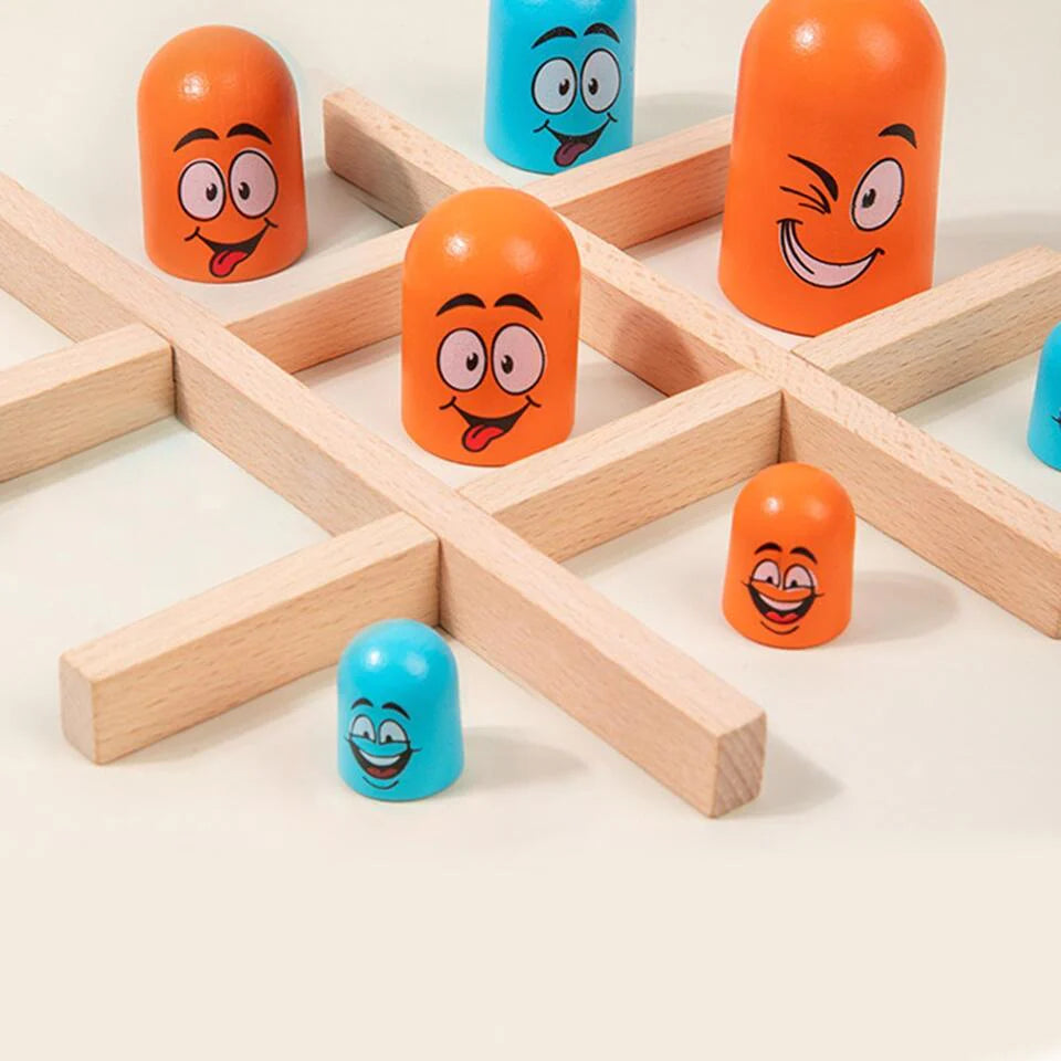 Wooden Emoji Tache Board Game