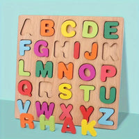 Thumbnail for 8* Inches Mini Wooden Capital Alphabet A-Z Puzzle Board