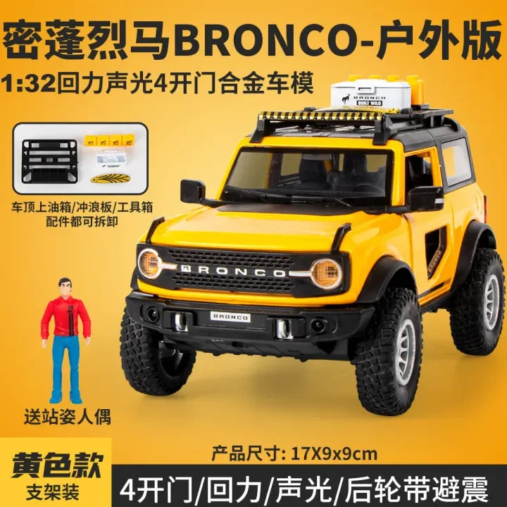 1:32 Diecast Ford Bronco Lima Model With Miniature