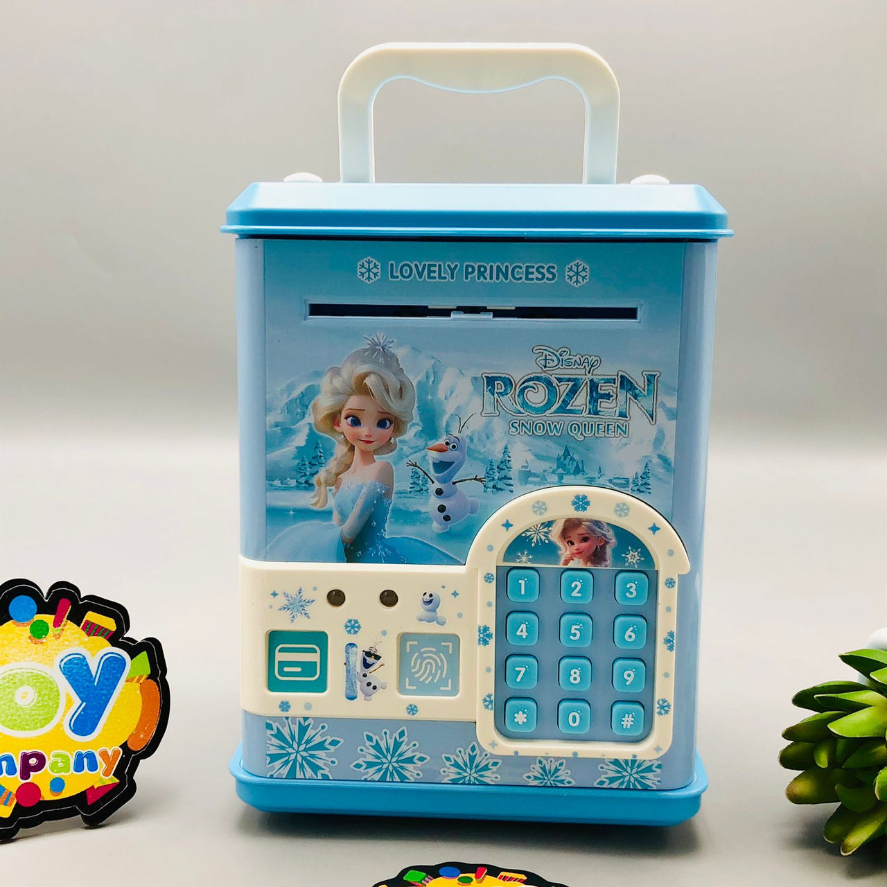 Frozen Fingerprint & Swipe Card Unlock Piggy Bank