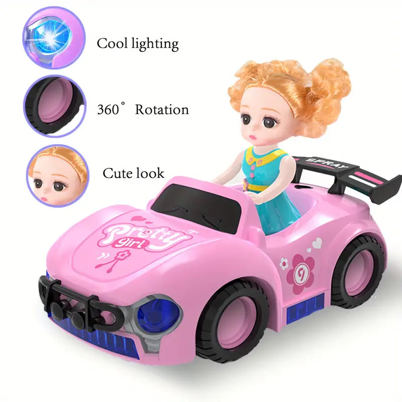 Battery Operated Pretty Girl Spray Roadster Car