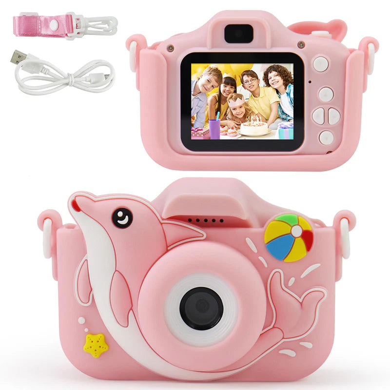 Mini Dolphin HD Digital Camera With Silicon Case