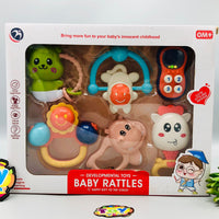 Thumbnail for 6Pcs Baby Teether & Rattle Set