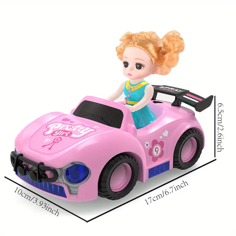 Battery Operated Pretty Girl Spray Roadster Car