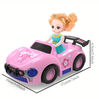 Thumbnail for Battery Operated Pretty Girl Spray Roadster Car