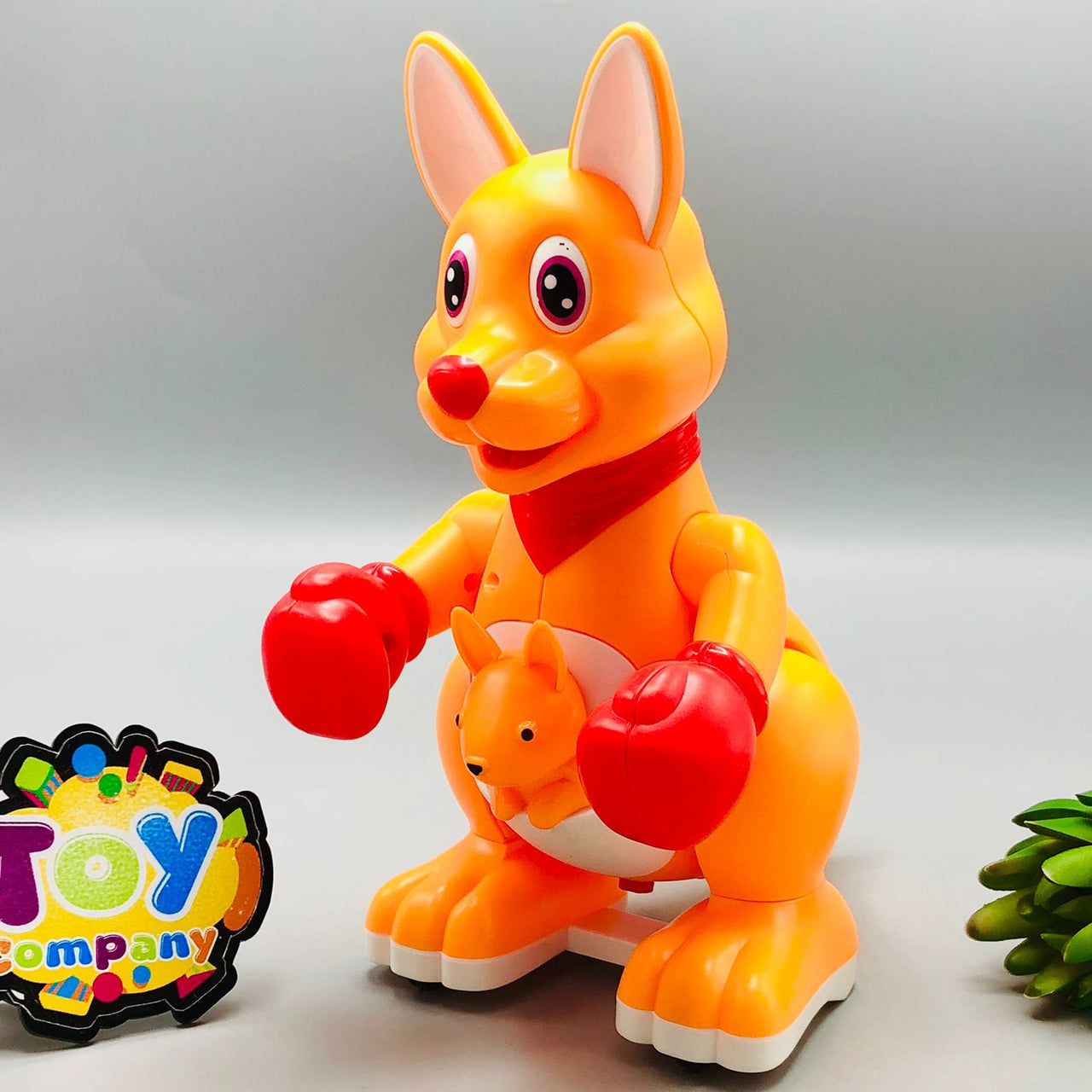 Battery Operated Hopping Kangaroo With Light & Sound