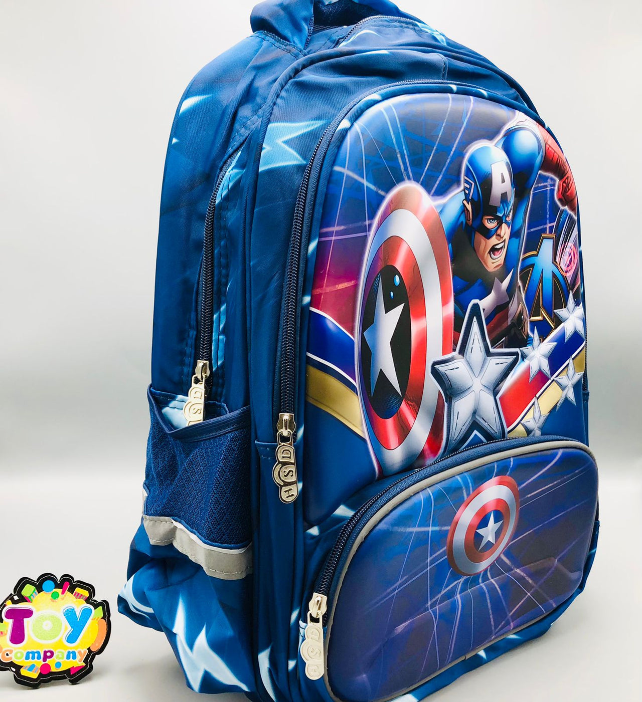 15* Inches Premium Captain America School Bag