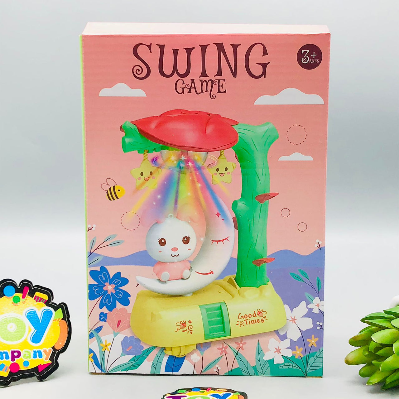 Electric Musical Swing Toy With Lights