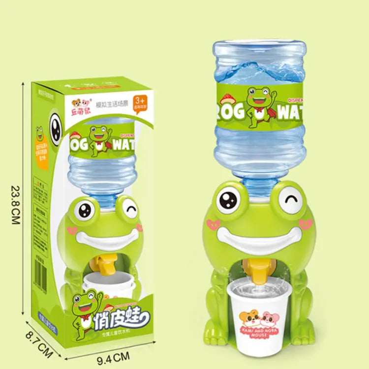 Mini Frog Water Dispenser With Disposable Glass