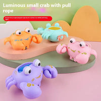 Thumbnail for Newborn Pull Along Crab Light-up Toy - 1Pc