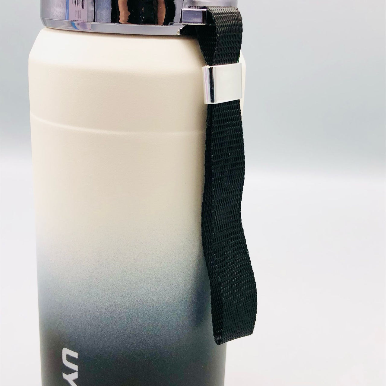 800ml Stainless Steel Unique Water Bottle - Black