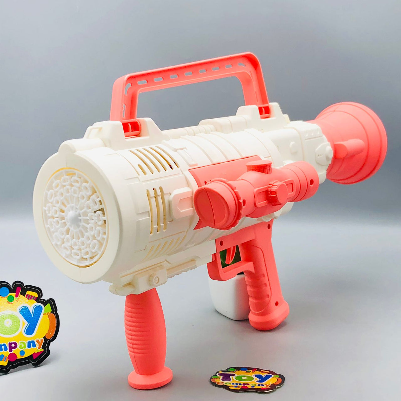 Rechargeable 30 Holes Mortars Bubble Gun With Lights