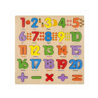 Thumbnail for Wooden 1-20 Numbers With Signs Board