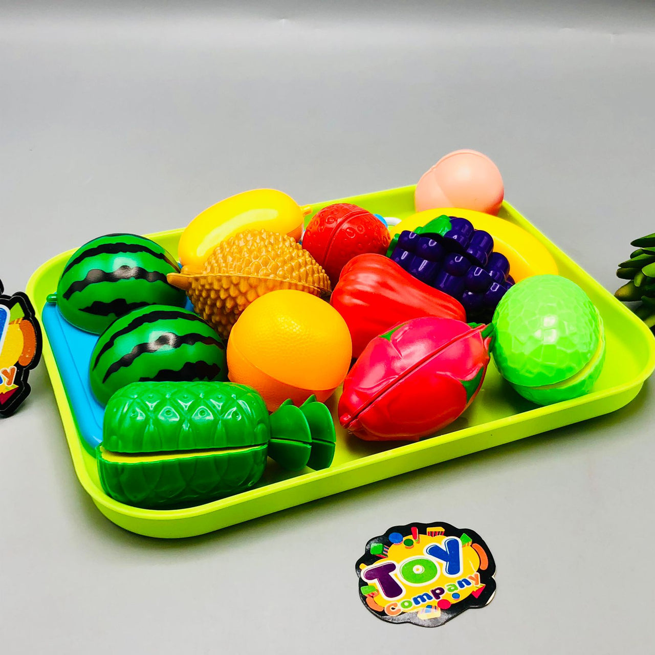 15Pcs Pretend Play Vegetable & Fruit Cutting Set