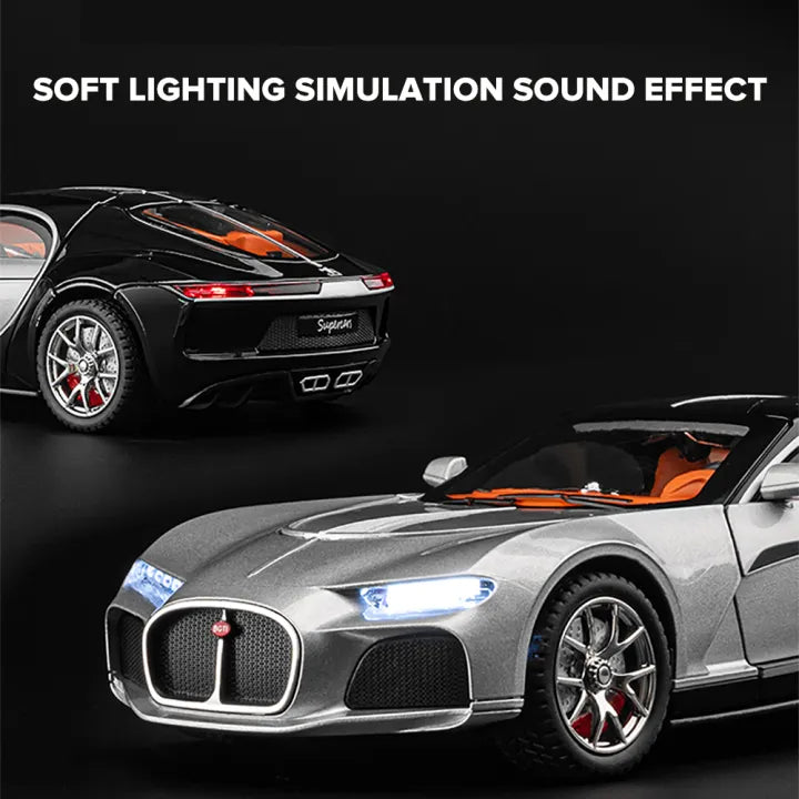 1:24 Diecast Bugatti Atlantic Model Car With Smoke